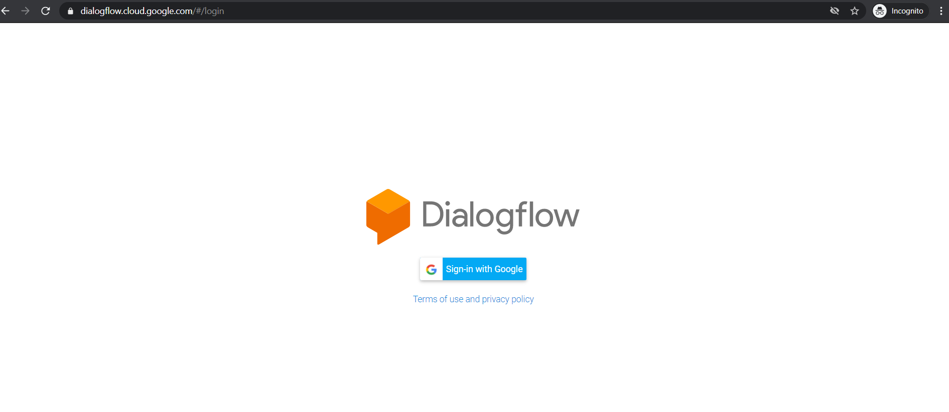 create chatbot with dialogflow